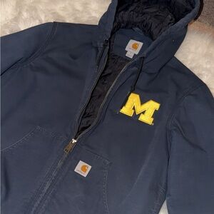 Carhartt Wolverine Michigan Navy Hooded Jacket
